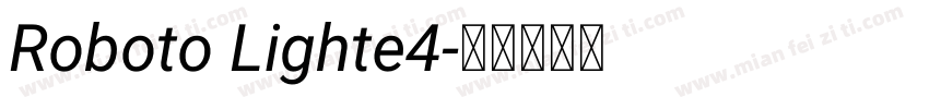 Roboto Lighte4字体转换
